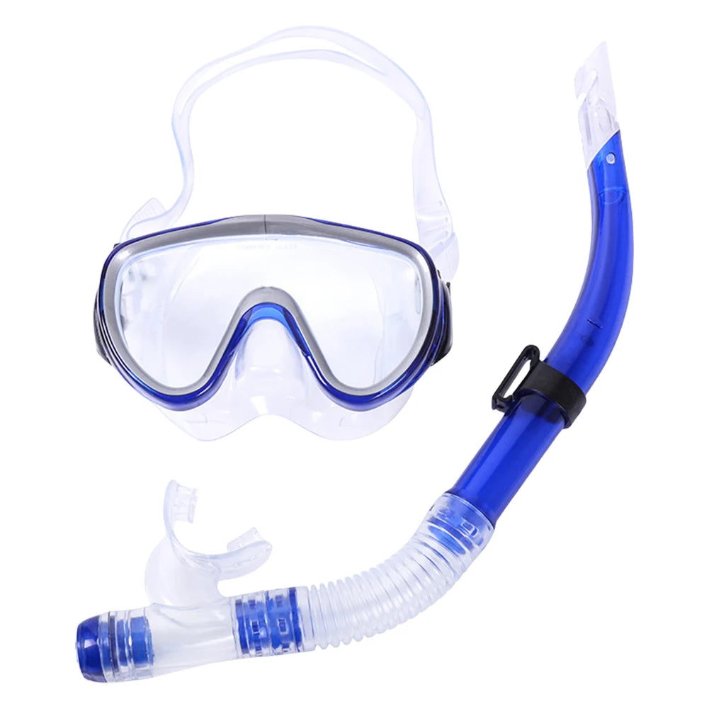 MOJOYCEDiving Diving Mask And Snorkel Set Adjustable Dry Snorkel