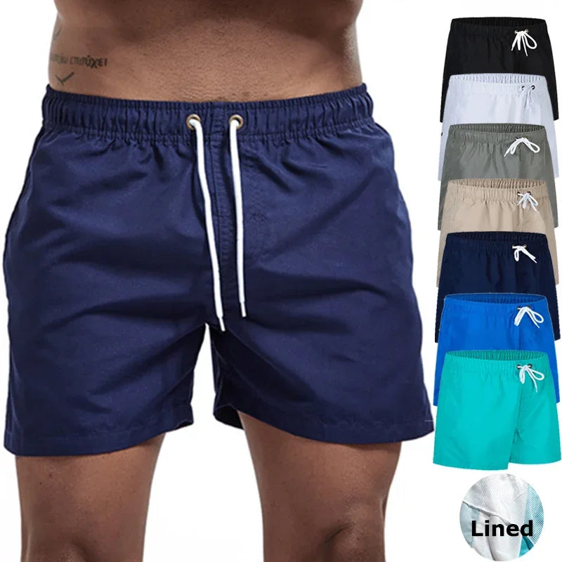 HooThreads Mens Swim Trunks With Pockets Mesh Liner