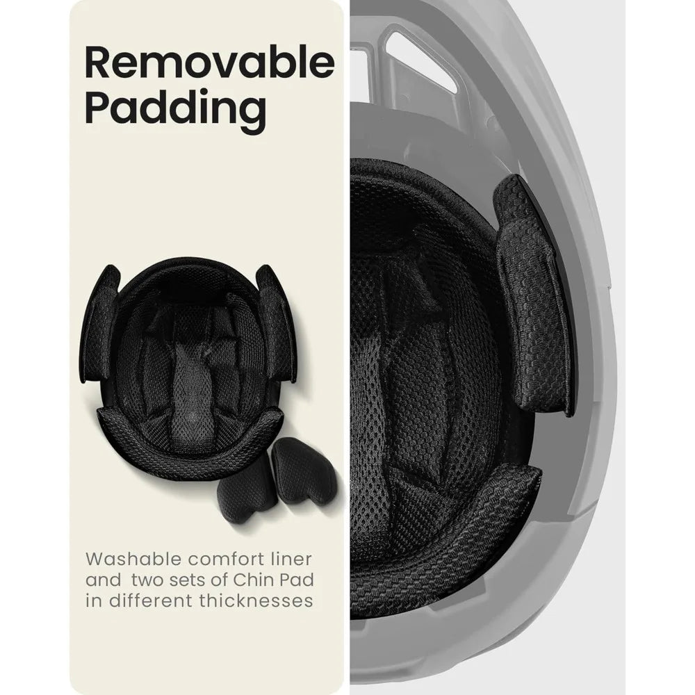 High Concerned Mountain Bike Full Face Helmet Chin Pads