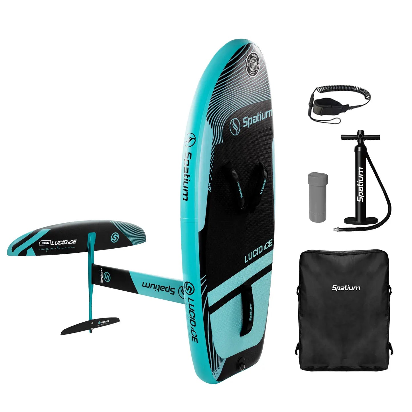 Spatium Inflatable Hydrofoil Board Surfing SUP Board for Lucid ICE Hydrofoil Board-100L/120L/160L