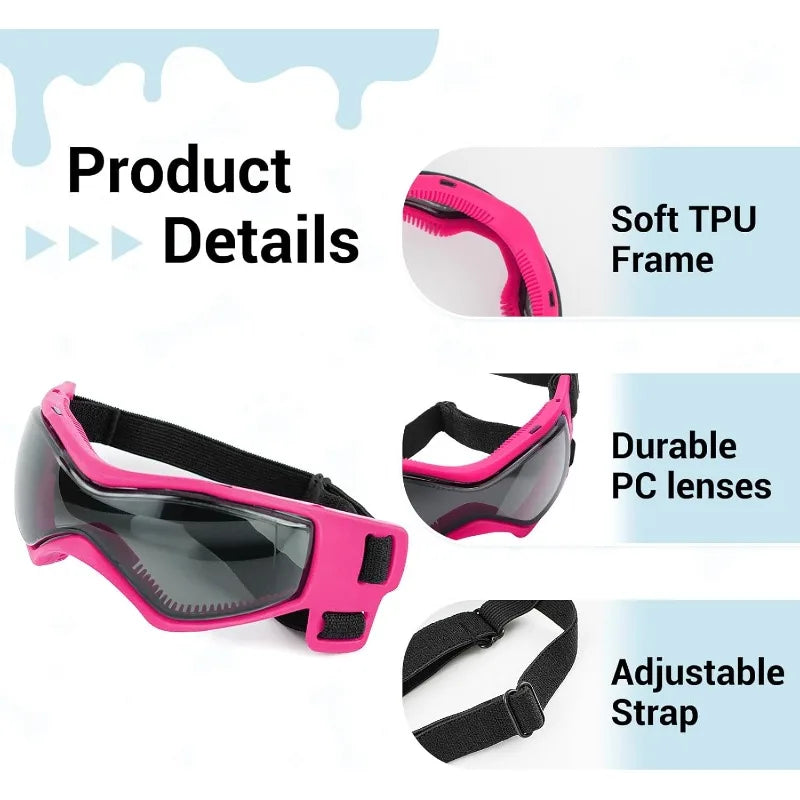 LETVIA Dog Helmet With Goggles Anti UV Sunglasses For Pets