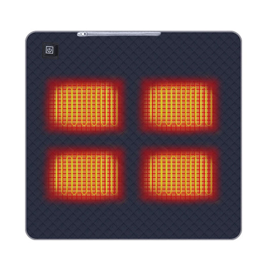 Mojoyce 4 Heated Areas Camping Chair Heated Cushion Portable Heating Pad With Three Temperature Settings For Winter