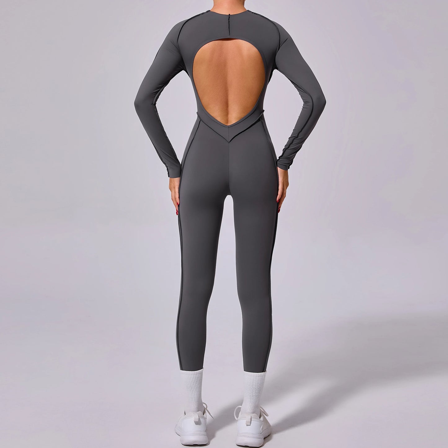 ZEEHOOHCN Women Yoga Jumpsuit One Piece Workout Bodysuit