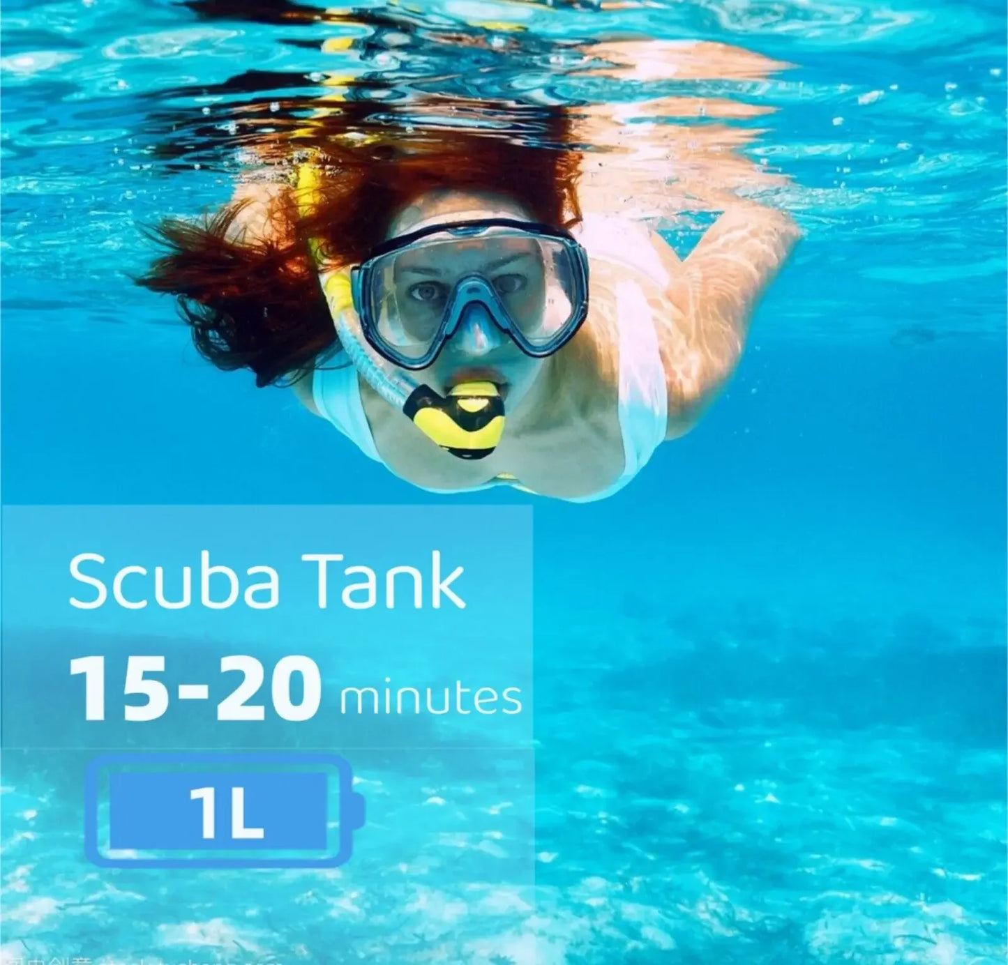 Hign-concerned Mini Dive Tank Aluminum Alloy Vacation Diving