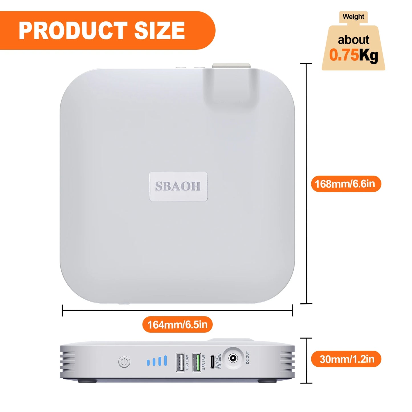 SBAOH Camping Power Station 100W 88Wh Portable Backup