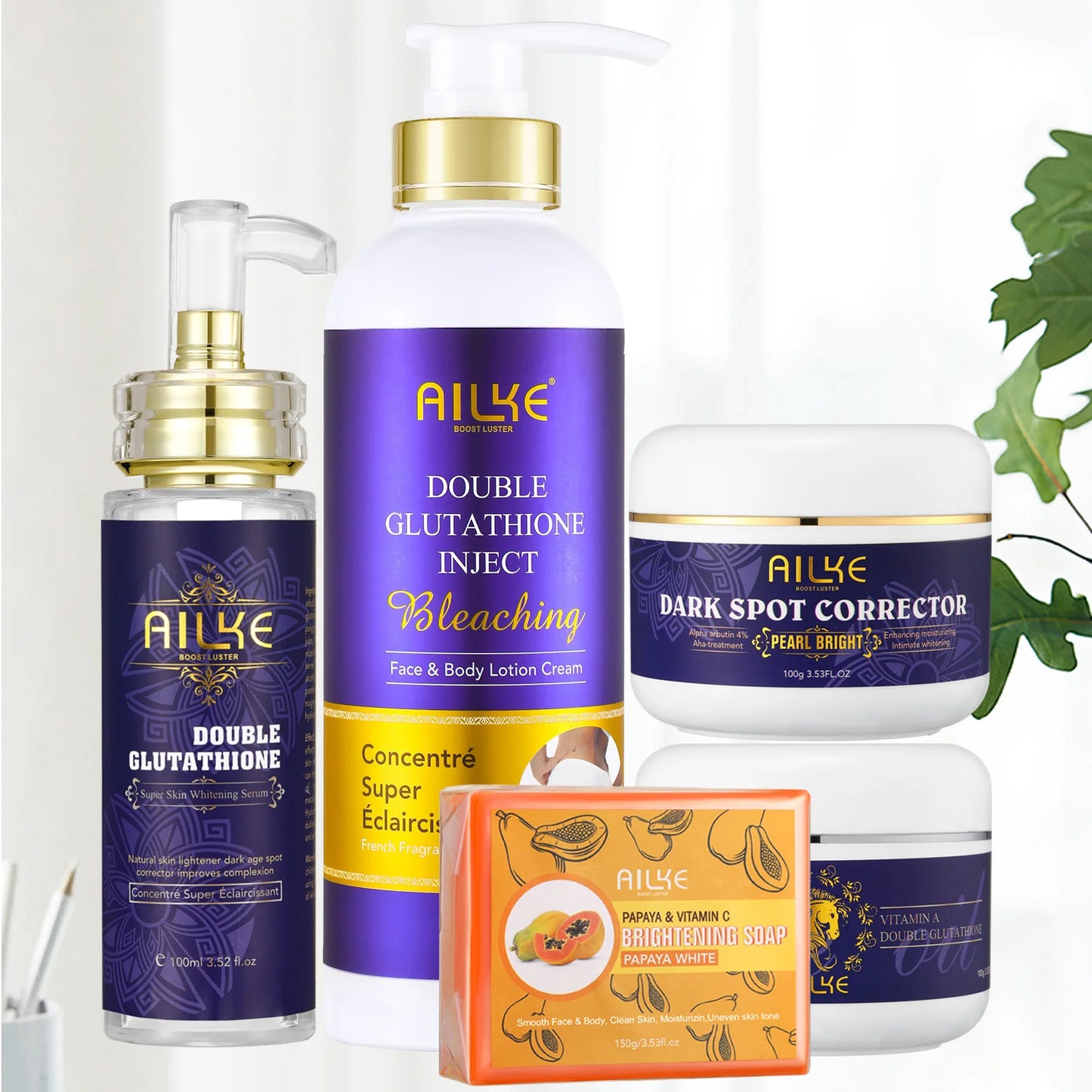 AILKE Glutathione Whitening Range For Radiant Bright Skin