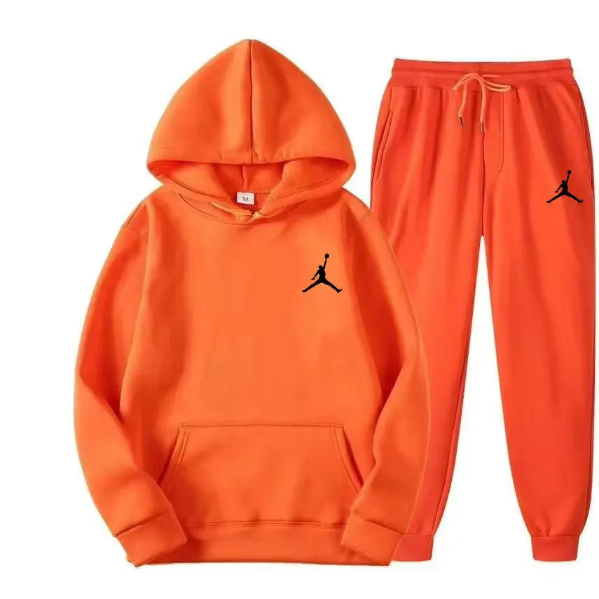 CN Jiangxi Casual Hoodie Set for Men and Women Two Piece