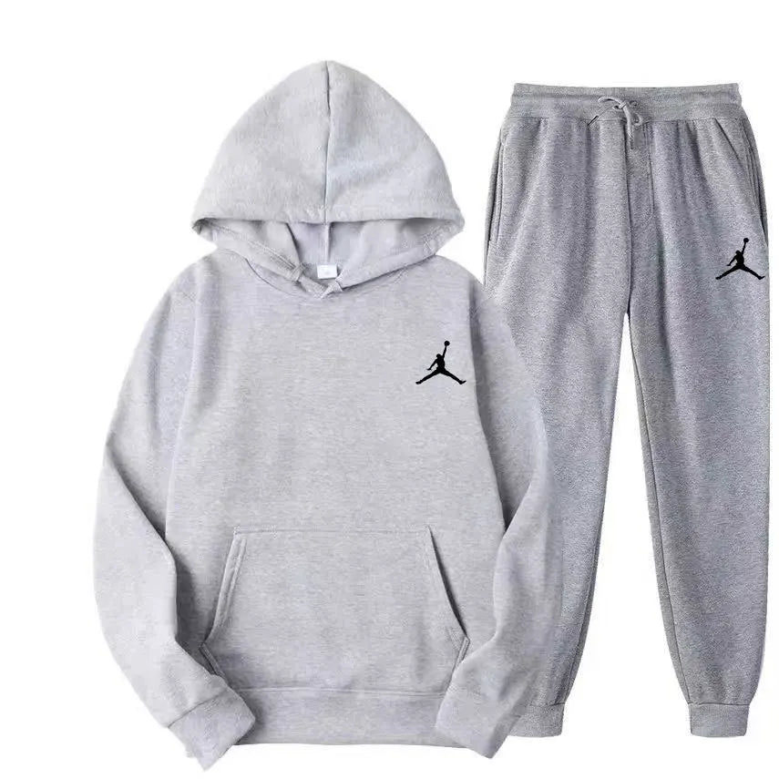 CN Jiangxi Casual Hoodie Set for Men and Women Two Piece