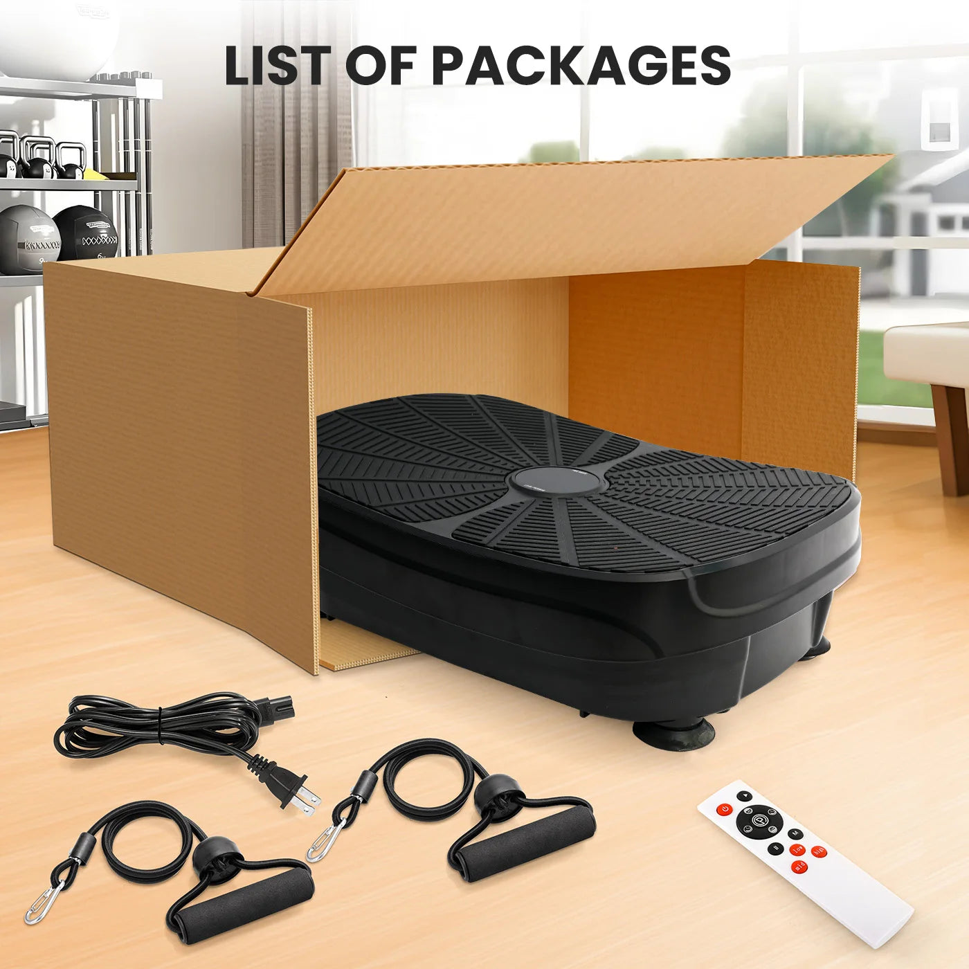 Vibration Plate Exercise Machine Whole Body Workout Platform