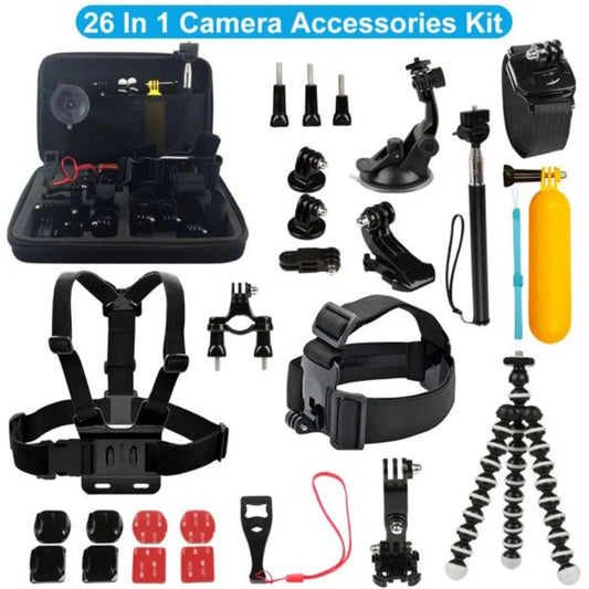26 In 1 Camera Accessories Kit For GoPro Action Cameras