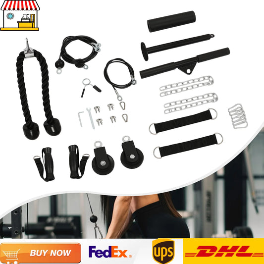 Home Fitness Pulley System Gym Cable With 150kg Load