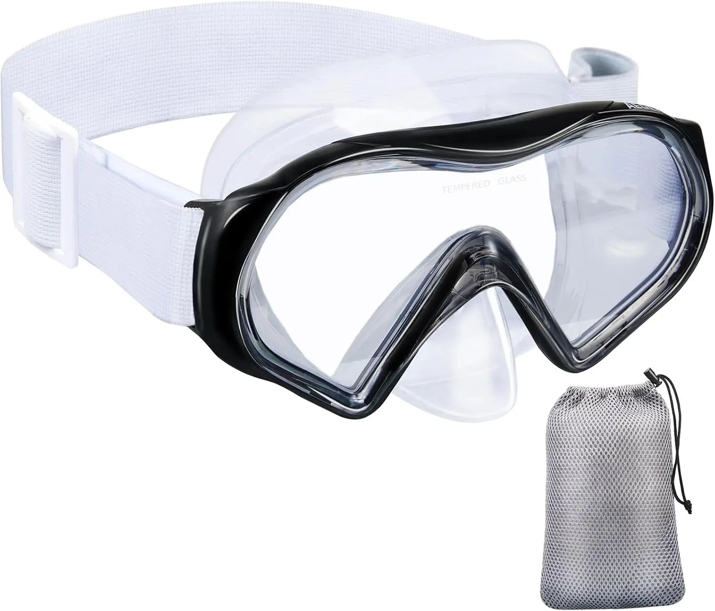 Swimming Goggles Snorkeling Mask Anti Fog Adjustable Strap