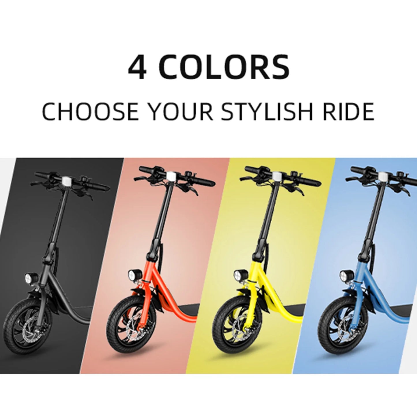 Hezzo 450W Electric Scooter With Seat And Basket For Pets