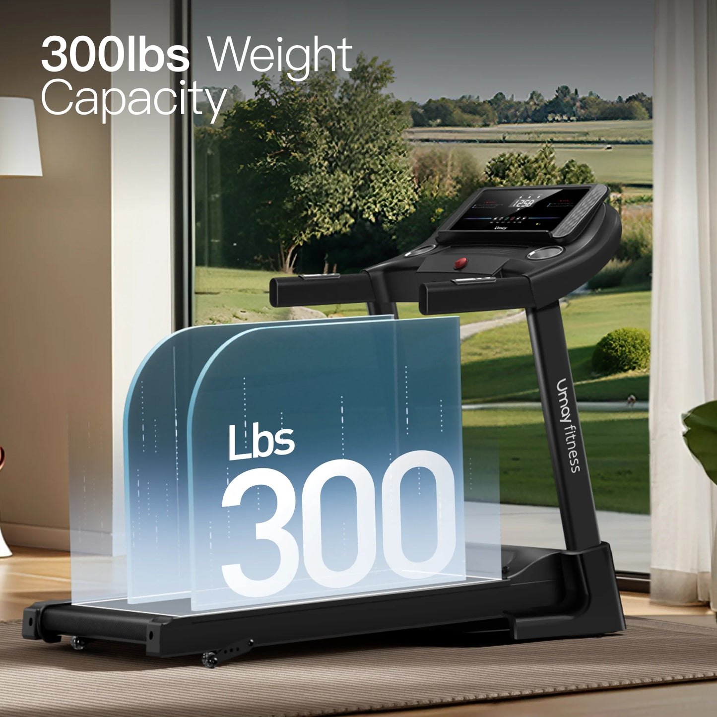 Cursor Fitness Folding Incline Treadmill With Pulse Sensors
