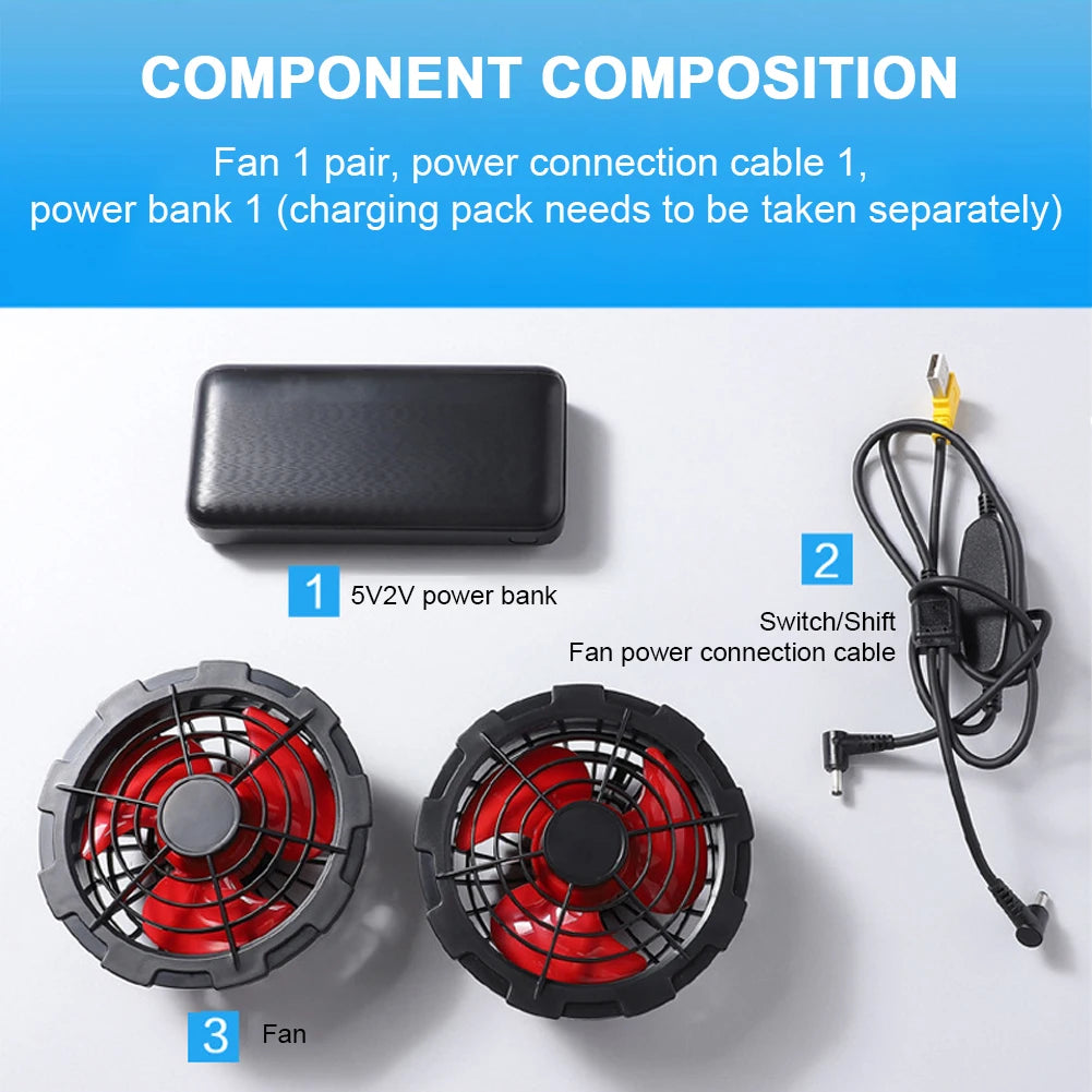 Cooling Vest Ice Fan Wearable Climate Control For Camping