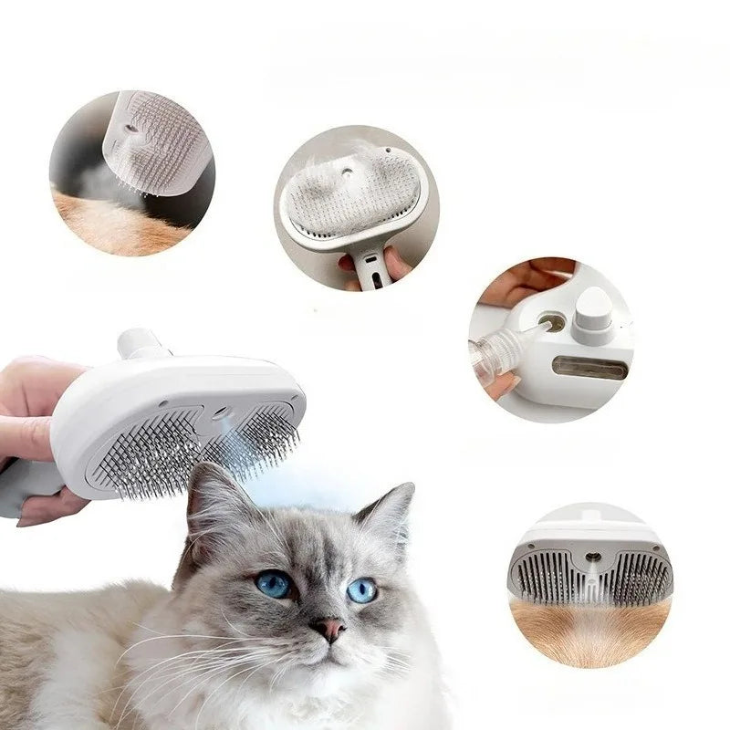 Choice Pet Comb Steam Massage Brush 3in1 USB Spray