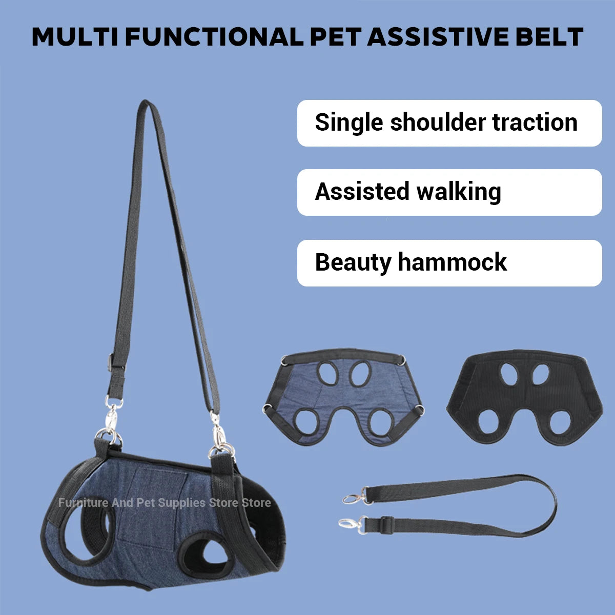 ZhejiangDog Traction Vest Dog Harness With Beauty Hammock