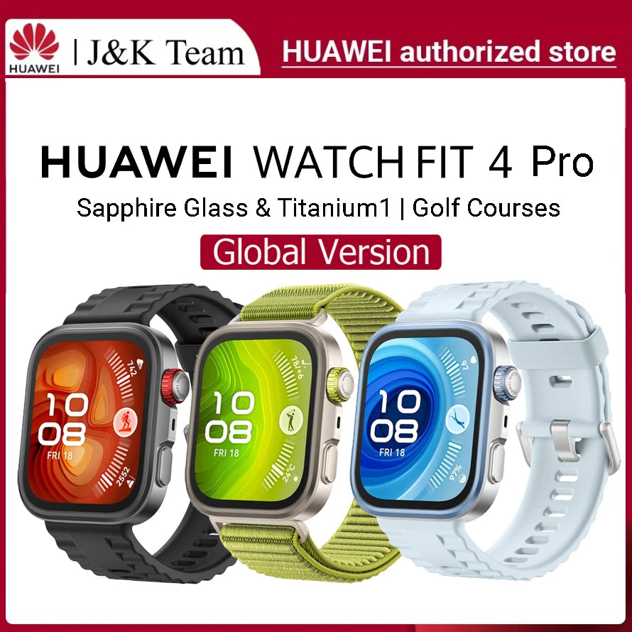 Huawei Watch Fit 4 Pro Smartwatch 1.82 Inch AMOLED Display ECG Heart Rate Tracking Compatible With iOS And Android