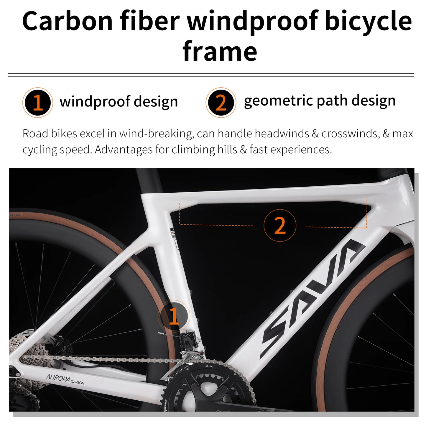 SAVA Road Bike UCI Certified Carbon Fiber Frame Racing Bicycle Adult Cross Country Road Bike Belt R7120 24 Speed Kit