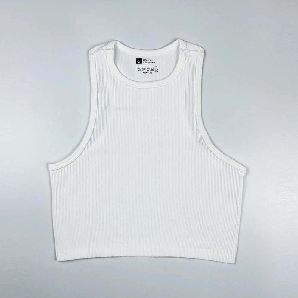 Women Yoga Vest Great Elasticity Gym Sports Crop Tops Fitness Workout Shirts Streetwear Tank Tops Wholesale