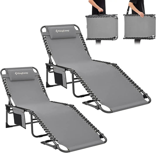 YTYI Outdoor Folding Lounge Chair FivePosition Recliner