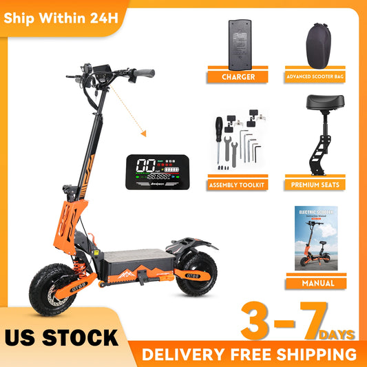 Arwibon 5600W Dual Motor Electric Scooter With Seat