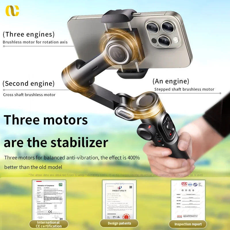 AOCHUAN Smart XE 3 Axis Gimbal Stabilizer For Smartphones