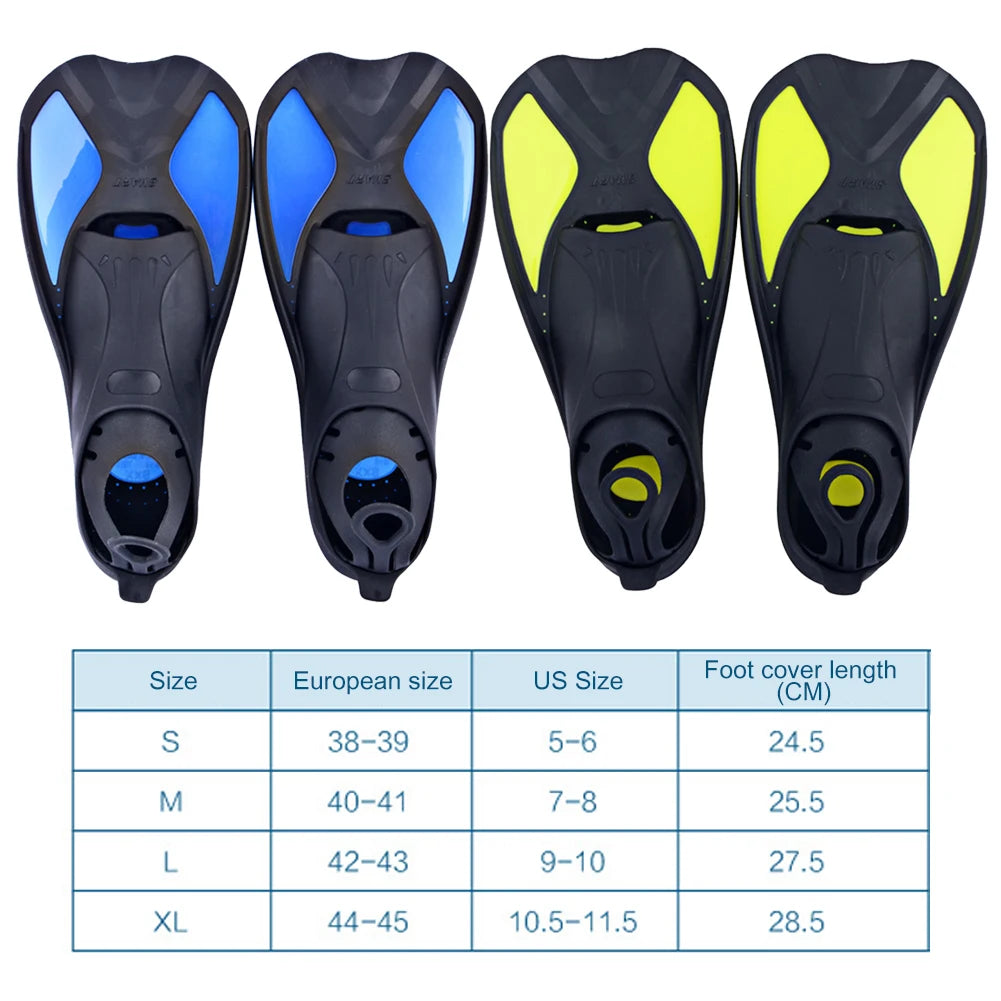 Hign-concerned Comfort Swimming Fins Unisex Scuba Diving Flippers
