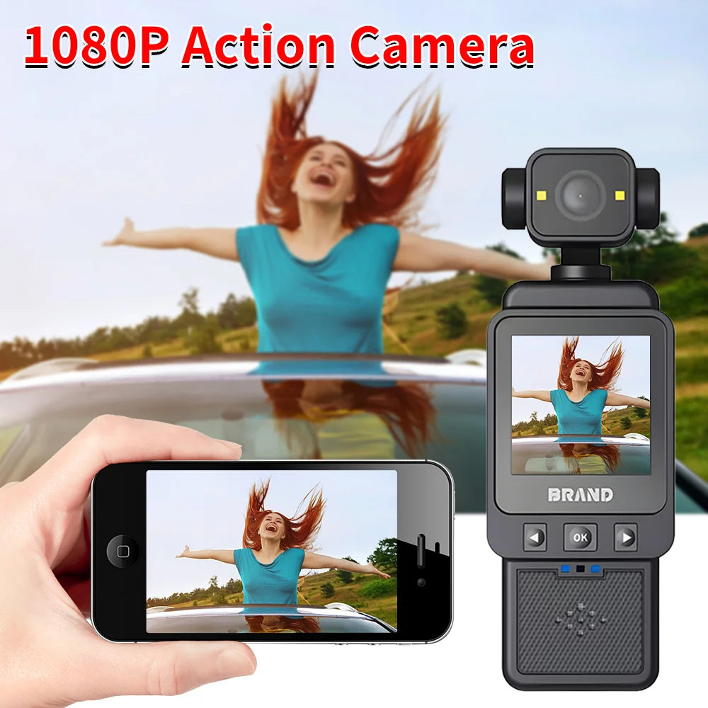 APWIKOGER 1080P WiFi Action Camera Outdoor Sports Travel