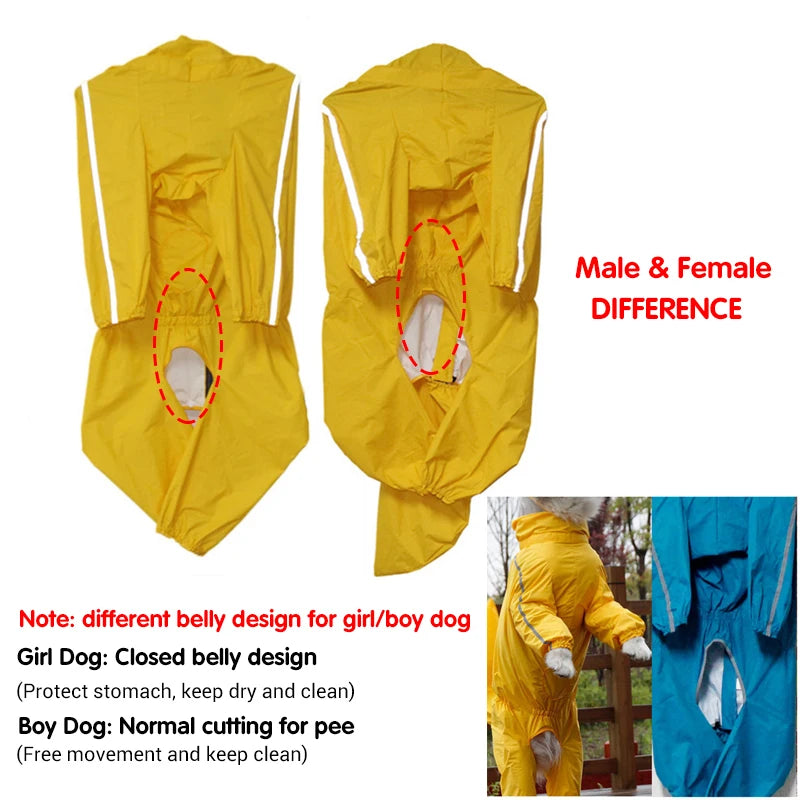 Glorious Kek Dog Raincoat Hooded Waterproof Jacket