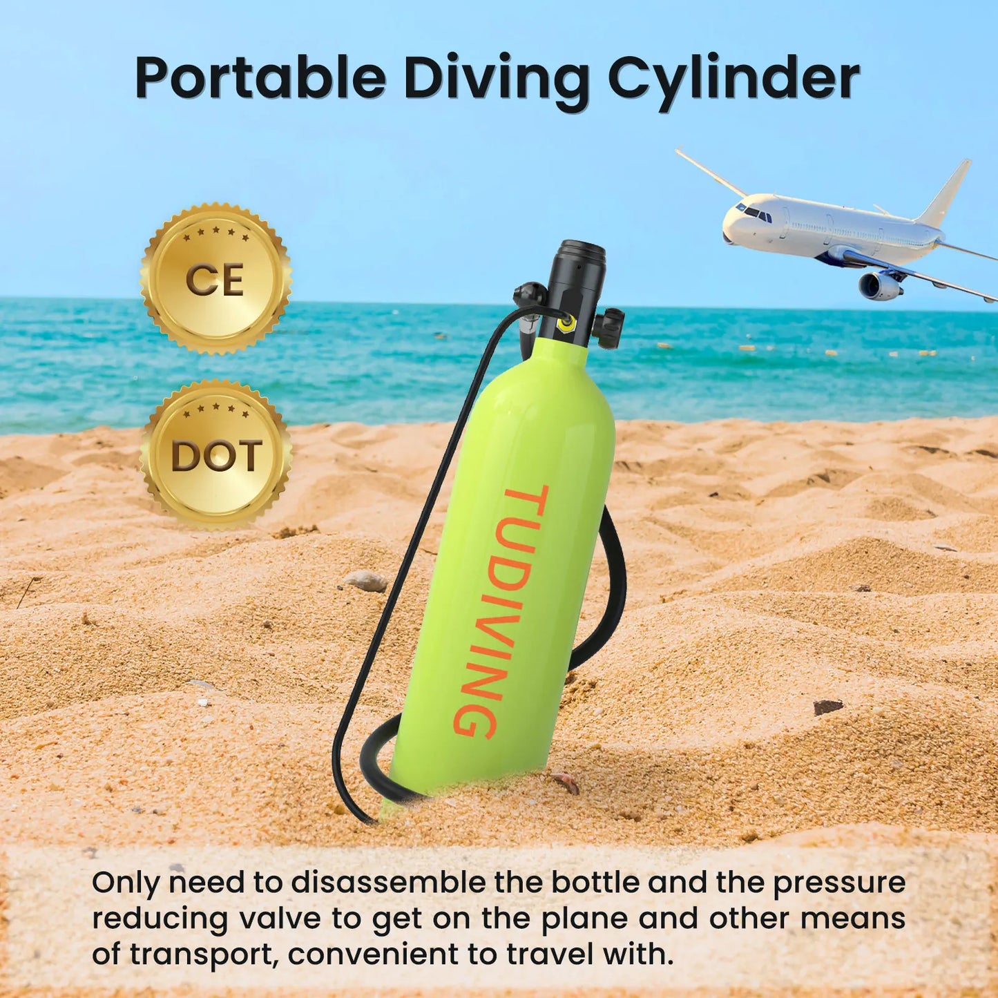 Tudiving S700Plus Portable Scuba Tank for Underwater Work