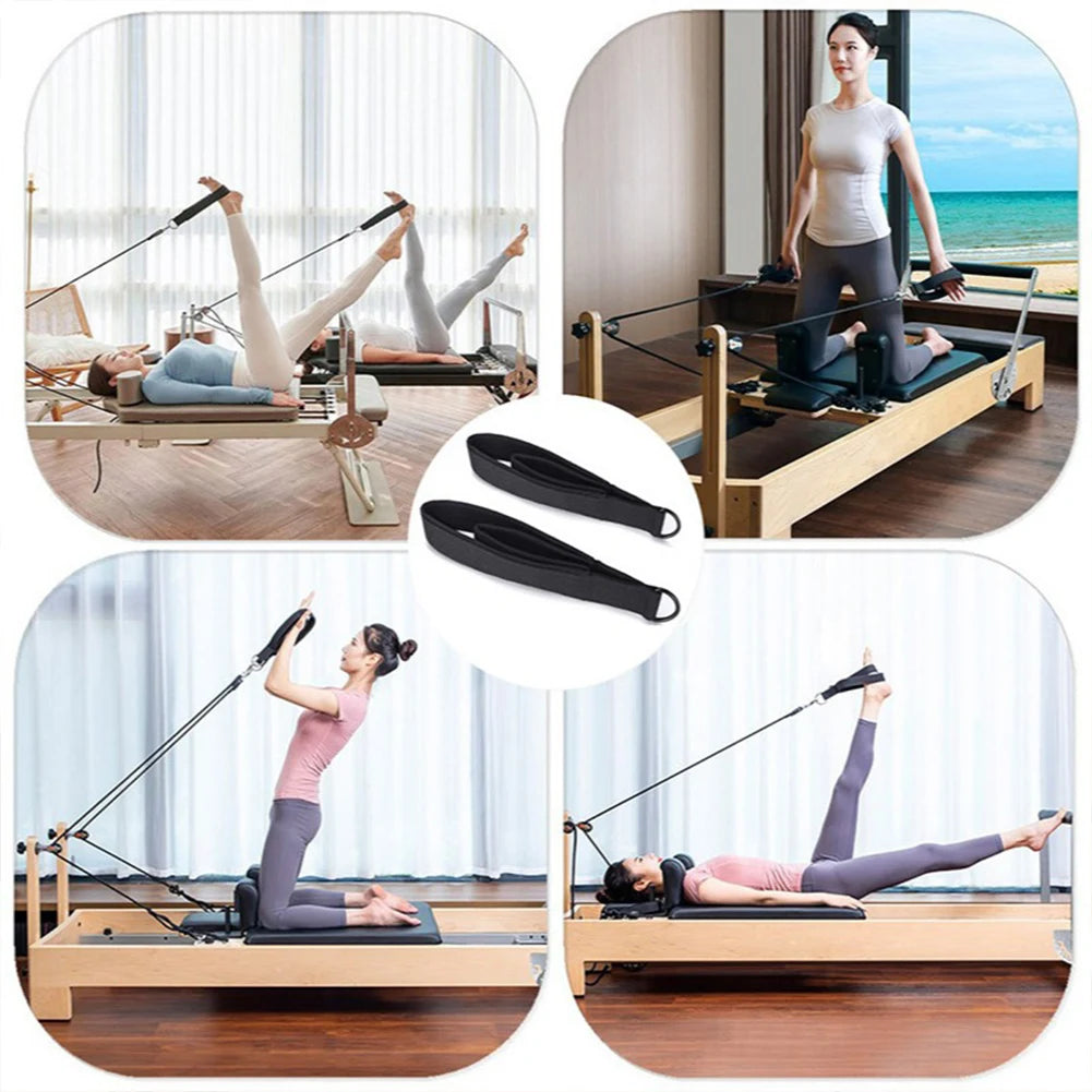 Hign Concerned Pilates Straps Two Pack Double Loop Yoga