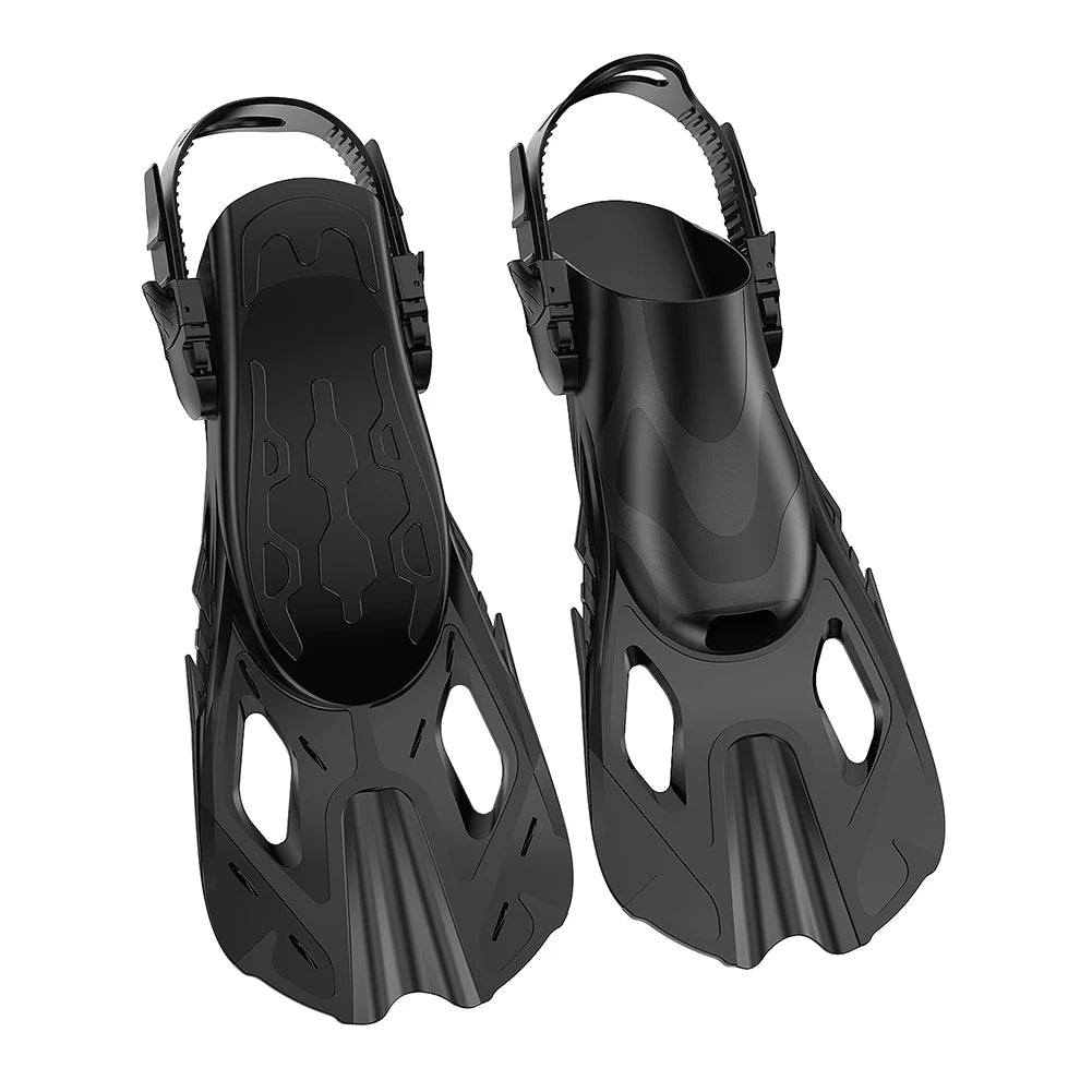 Shunmaii Open Heel Snorkel Fins Non Slip Flippers For Diving
