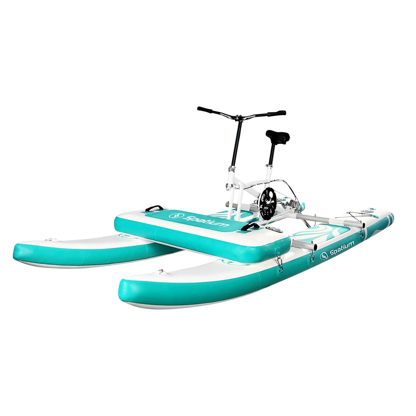 Spatium Sup Water Bike Inflatable Pedal Boat 2.0 Inflatable Pedal Kayak Water Bikes for Lake More Stable and Easy to Drive