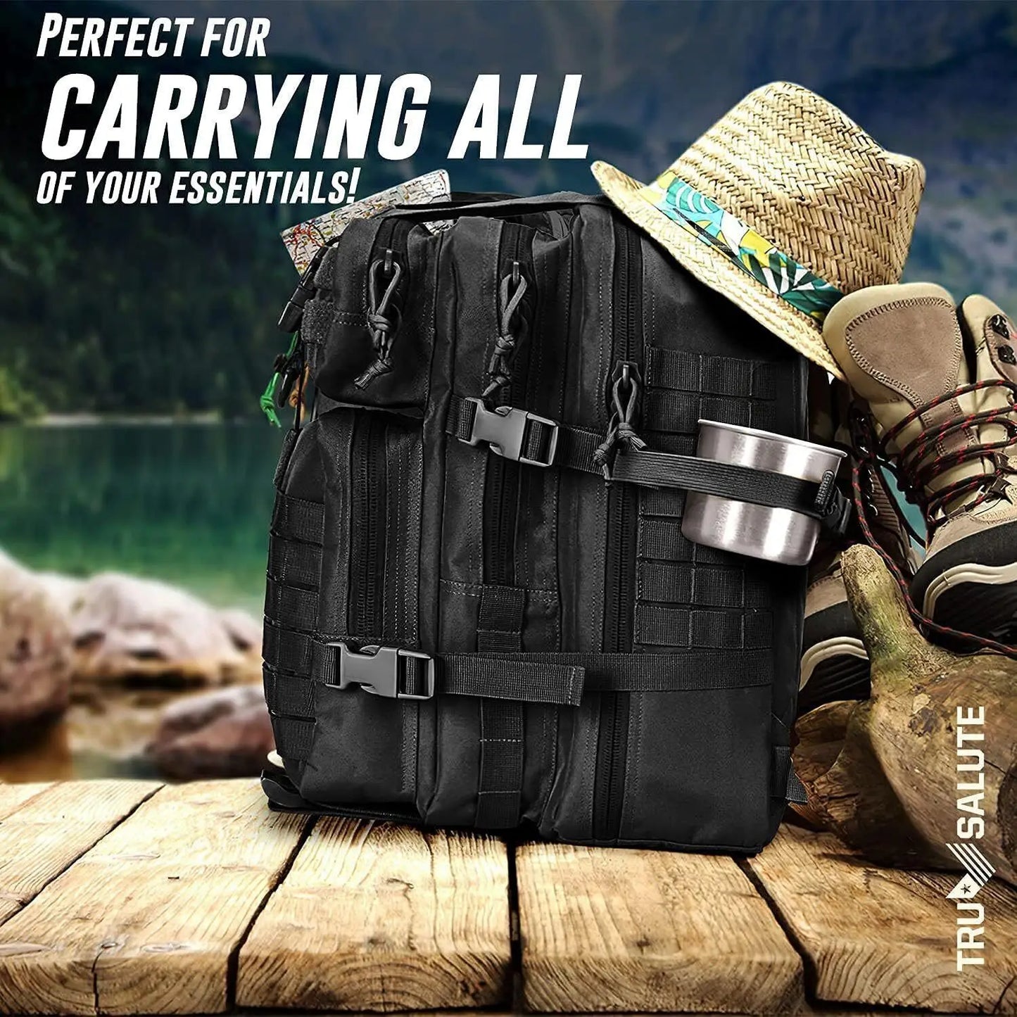 Military Tactical Backpack Molle Rucksack Outdoor Travel