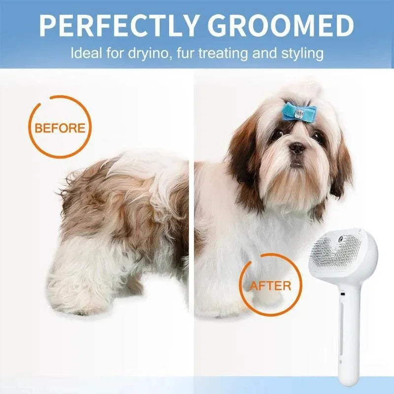 Choice Pet Comb Steam Massage Brush 3in1 USB Spray