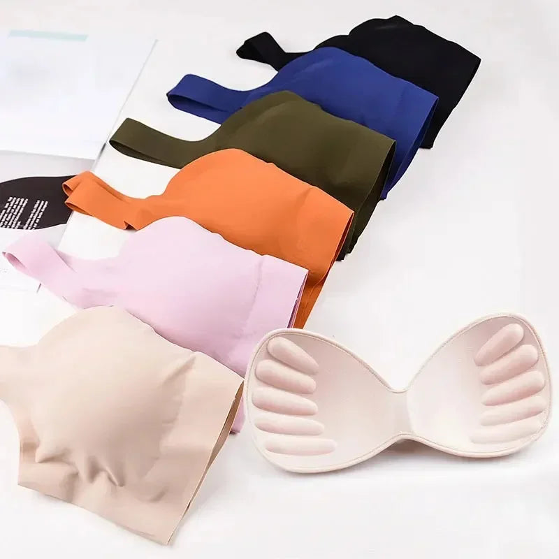 Seamless Wireless Sports Bra Women Push Up Bralette