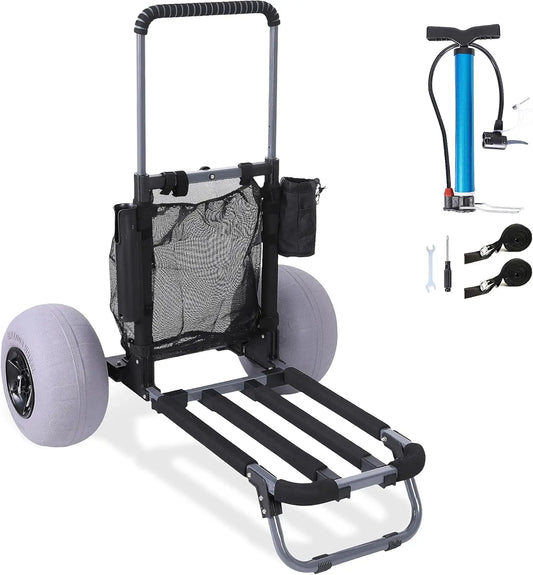 Tourfun Beach Dolly Cart Foldable Trolley With Wheels