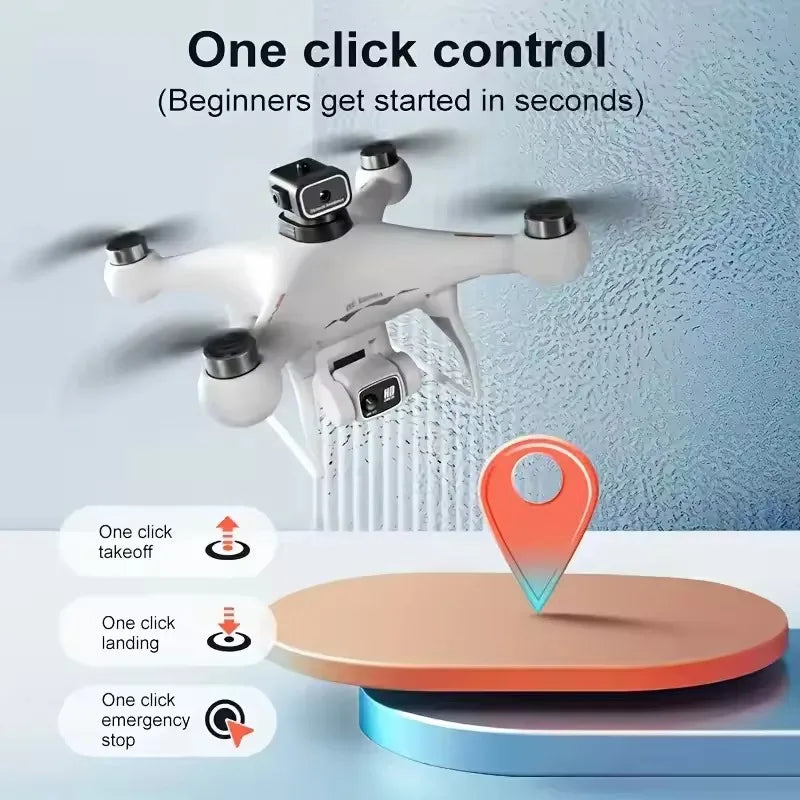 S116MAX 8K HD Drone with Dual Camera 3 Batteries Optical Flow 360° Obstacle Avoidance WiFi FPV Brushless Motor RC Quadcopter Toy