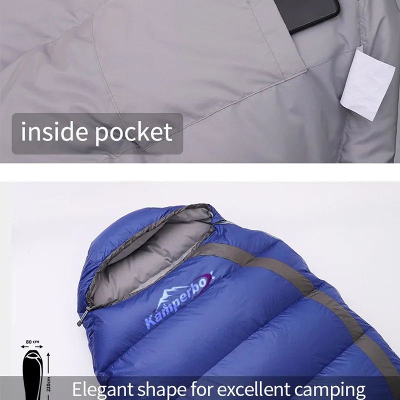 Sleeping Bag Winter Low-Temperature Down Sleeping Bag Camping Equipment Lightweight Sleeping Bag