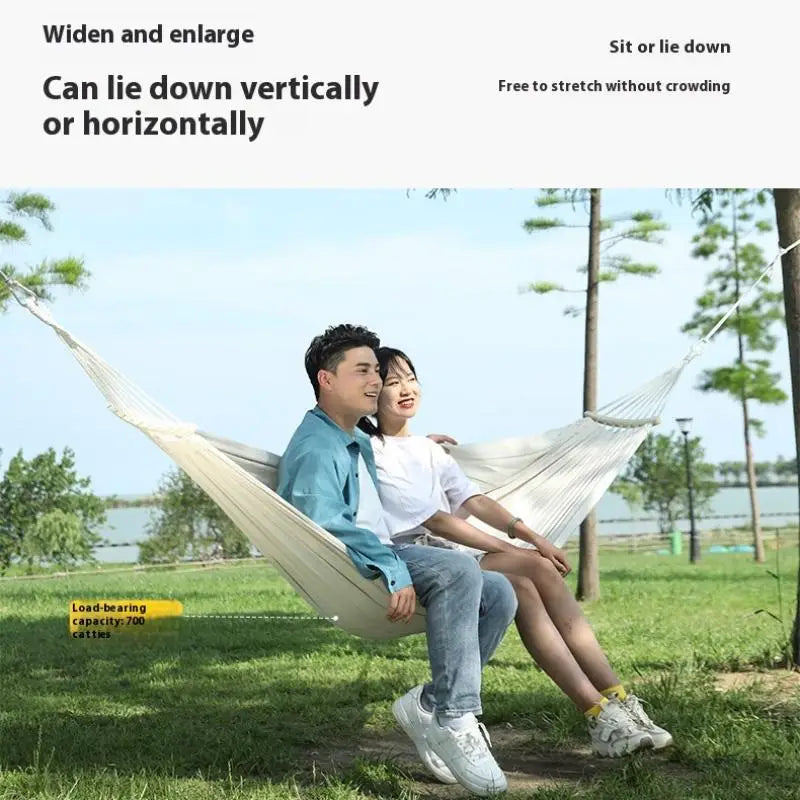 Anti Rollover Hammock 1 People Travel Beach Portable Rest Hanging Bed Chair Outdoor Camping Hammock With Storage Bag