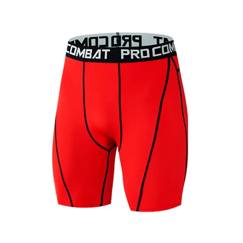 Men Bodybuilding Shorts Fitness Compression Leggings Workout Inseam Outfit Male Muscle Alive Elastic Skinny Tights