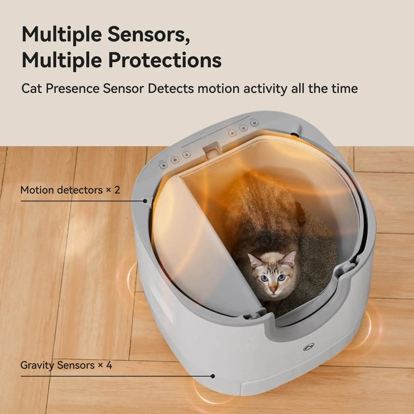 Furoomate Automatic Cat Litter Box Self Cleaning Capacity