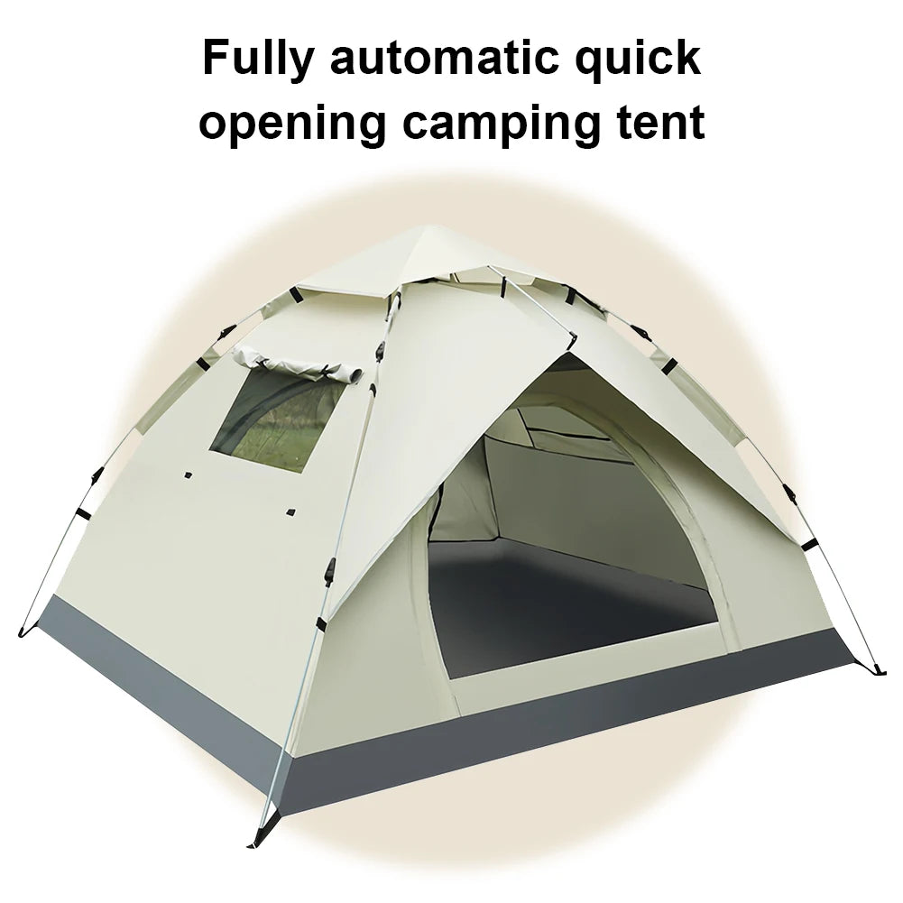 Fully Automatic Camping Tent Lightweight Sunshade Tent Waterproof Quick Open Tent for Hiking Backpacking Camping
