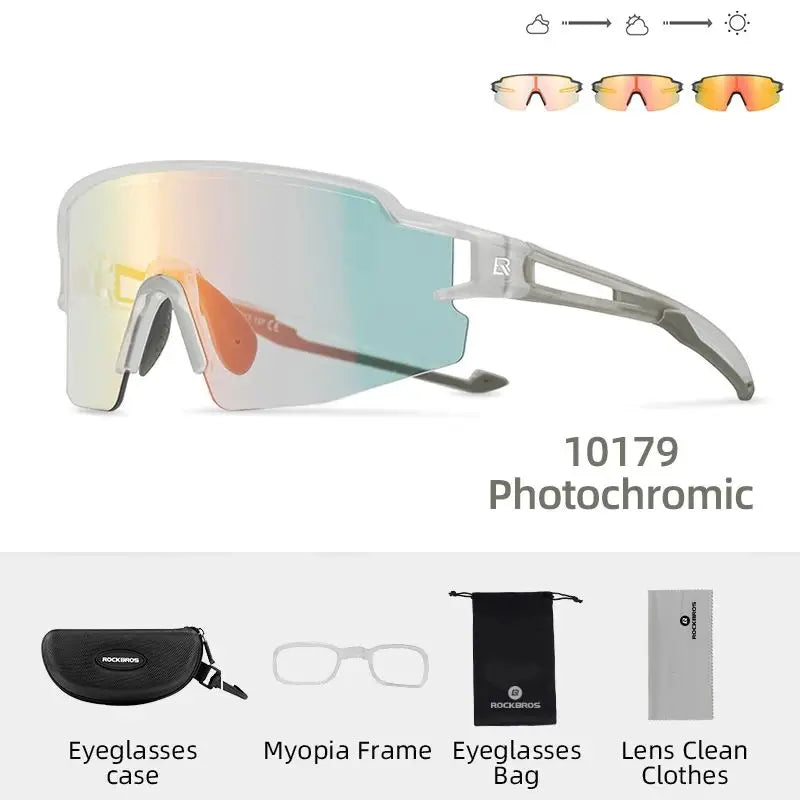 ROCKBROS Photochromic Cycling Glasses UV Protection Eyewear