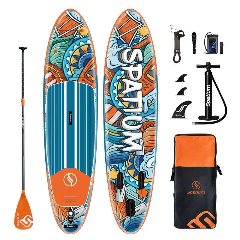 Spatium Inflatable Paddle Board, Stand Up Paddle Board, Suo Board with Premium Sup Accessories, Paddle Board For Adult