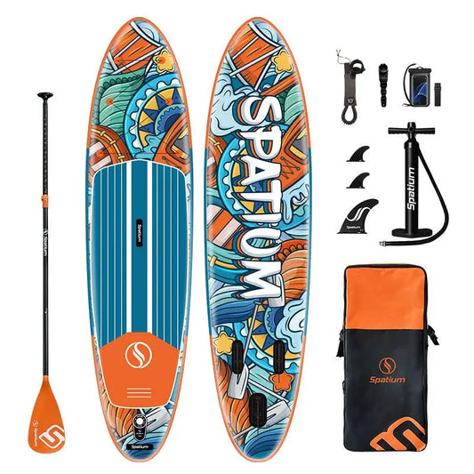 Spatium Inflatable Paddle Board, Stand Up Paddle Board, Suo Board with Premium Sup Accessories, Paddle Board For Adult