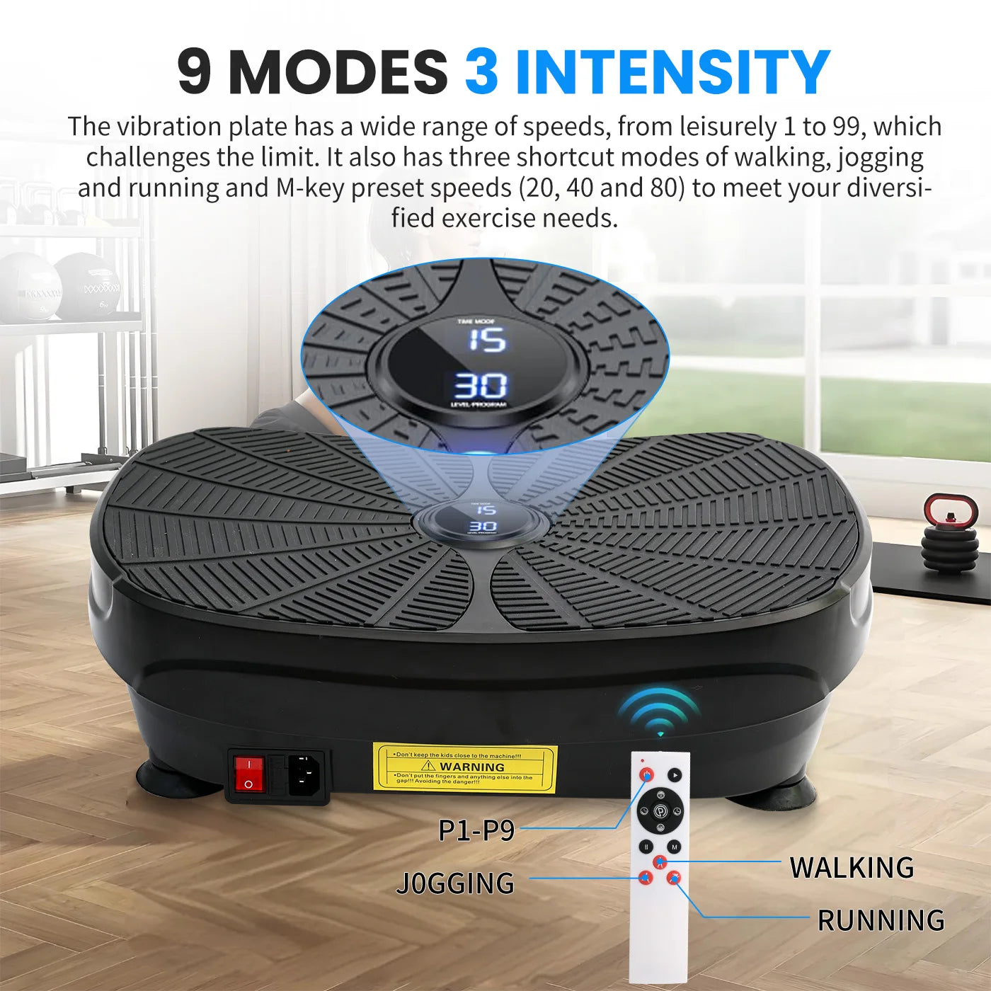 Vibration Plate Exercise Machine Whole Body Workout Platform