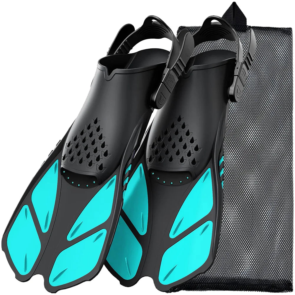 Choice Snorkel Fins Adjustable Buckles Open Heel Silicone Swimming Flippers