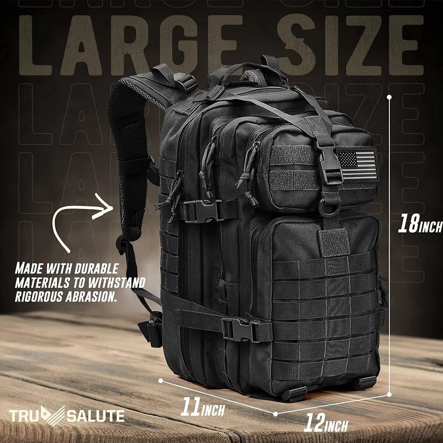 Military Tactical Molle Backpack Outdoor Travel Bag